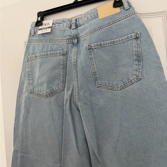 Zara Sky Blue Denim Pants - Picture 6 of 6